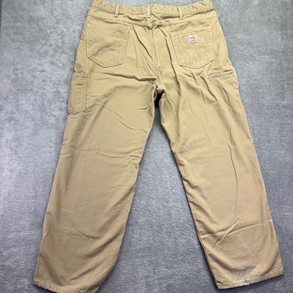 Carhartt FR Flame Resistant Work Pants Carpenter Relaxed Fit 42x30 Tan - Picture 1 of 9